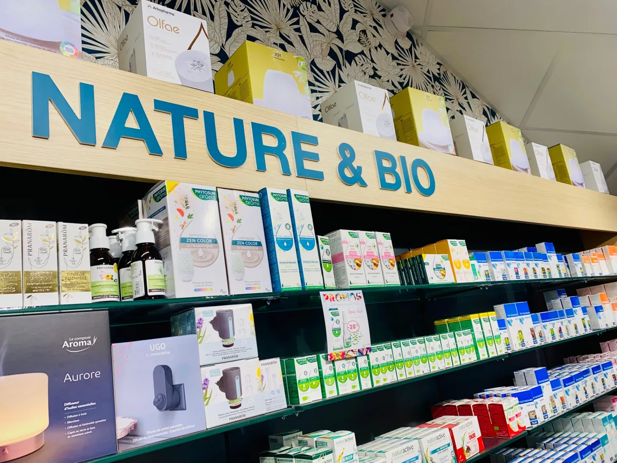 Rayon nature et bio de la pharmacie