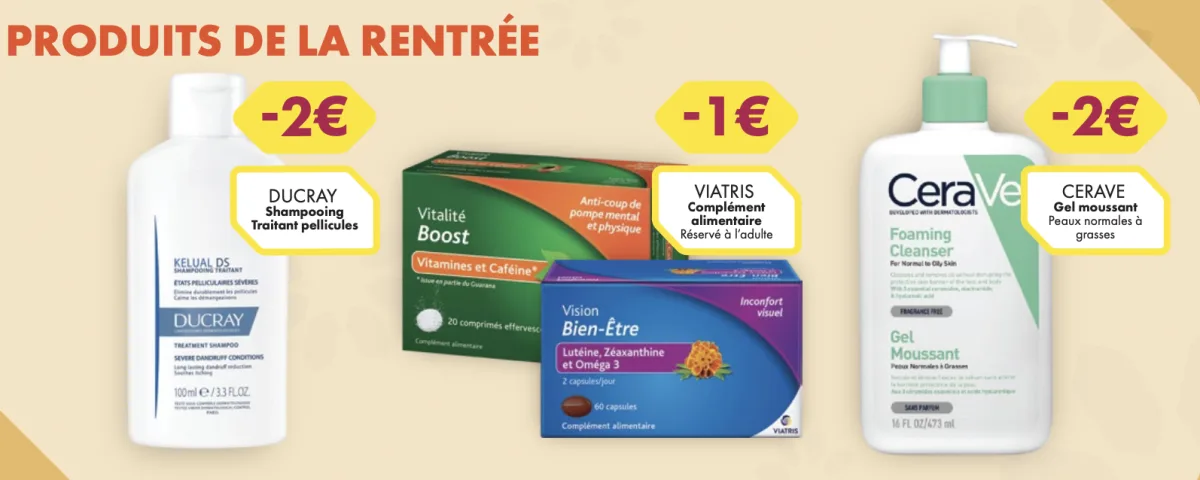 Produits de la rentrée